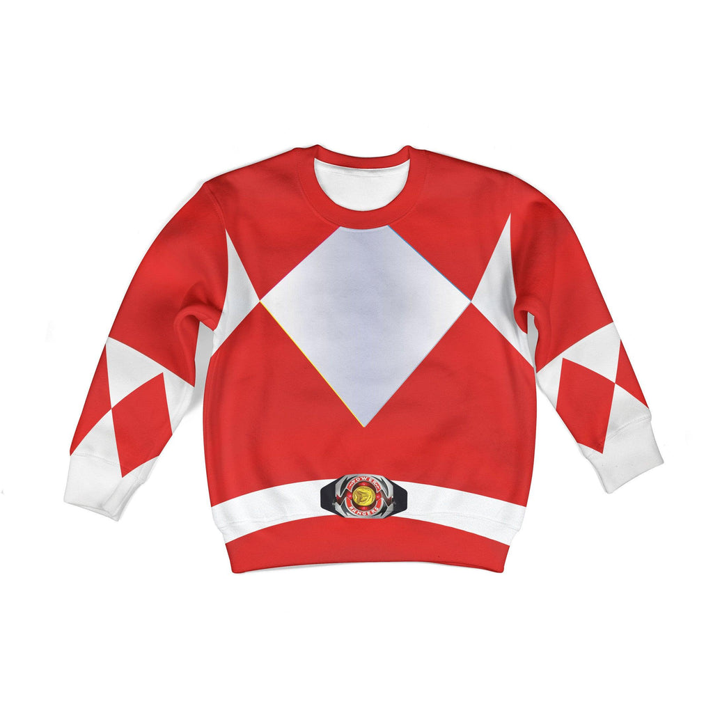Gearhomie Unisex Kid Tops Red Power Ranger 3D Apparel – Humaniconic.com